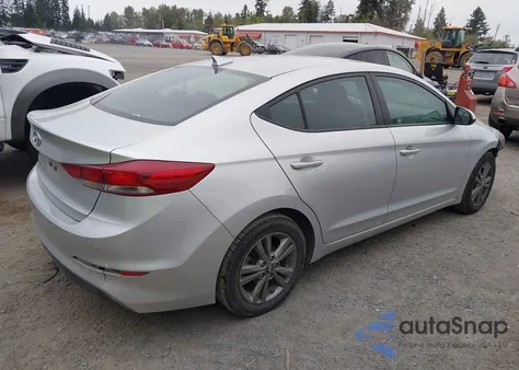 2018 Hyundai Elantra Sel z USA, uszkodzony, nr VIN 5NPD84LF6JH344034